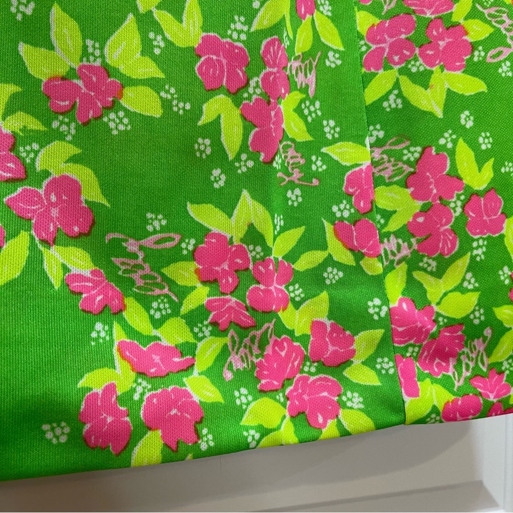 Vintage 70s 80s "The Lilly" Lilly Pulitzer Vibrant Polyester Skirt - Picture 4 of 12